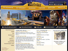Tablet Screenshot of cityofwebster.com